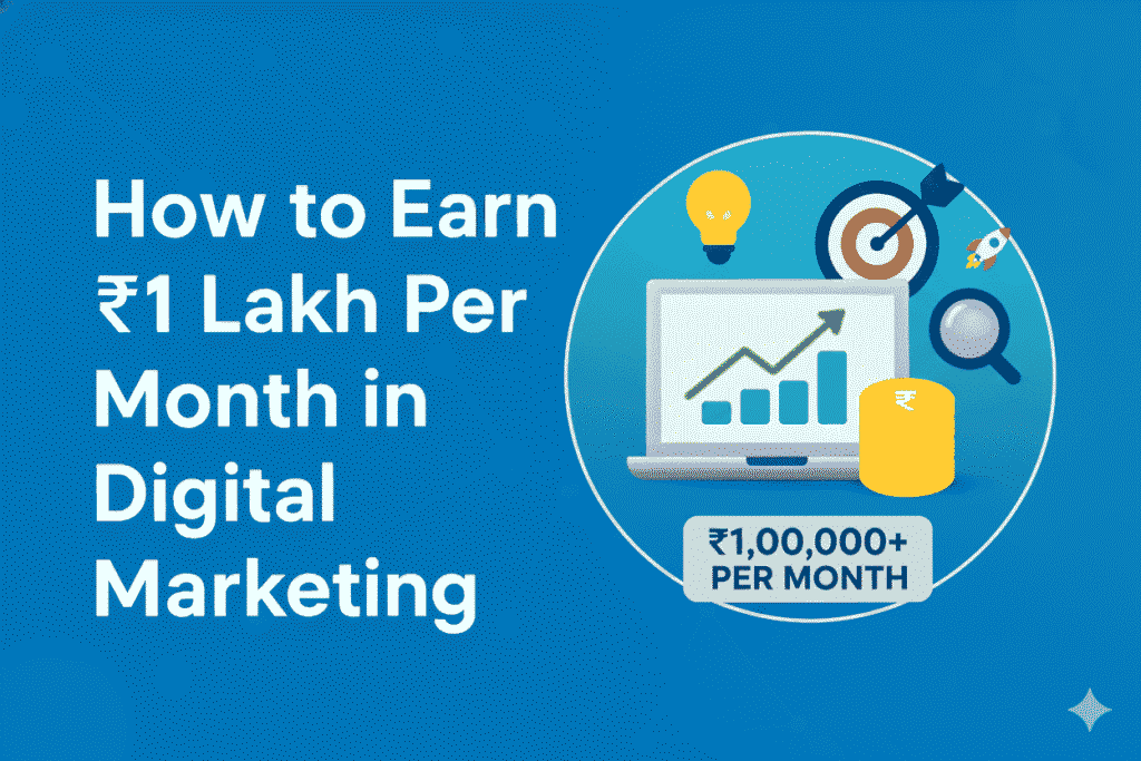 How to Earn ₹1 Lakh Per Month in Digital Marketing