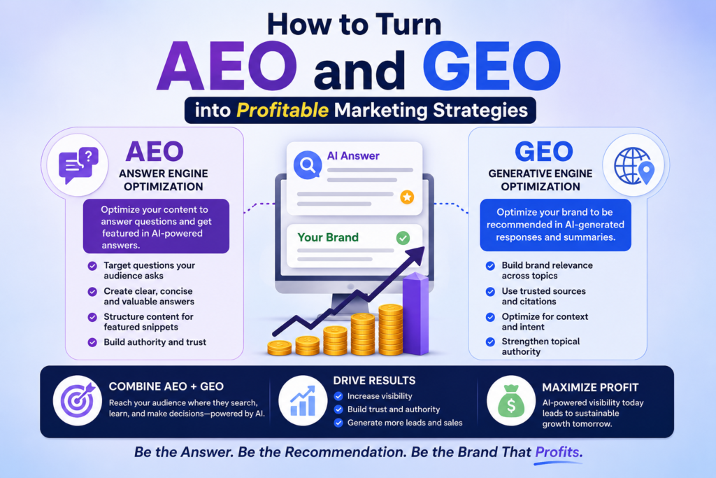 AEO and GEO analytics for AI search visibility