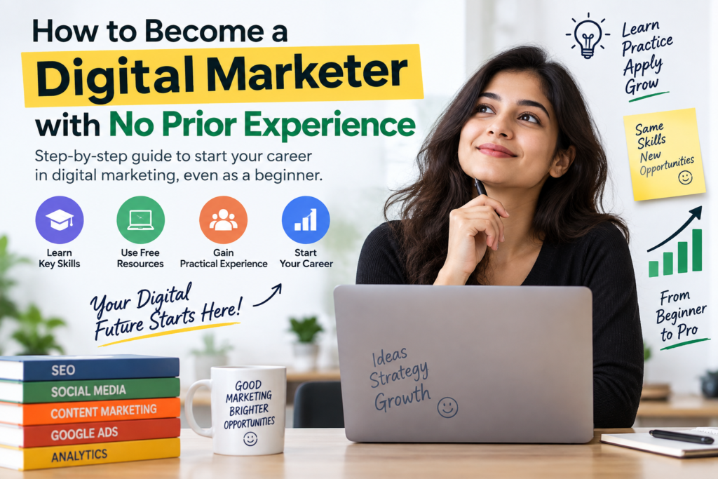 How to Become a Digital Marketer with No Prior Experience